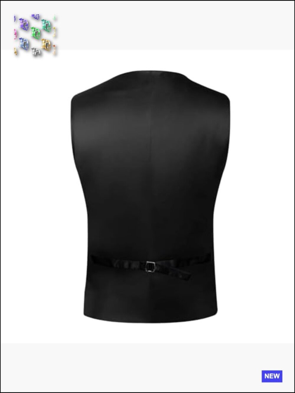 Satin Formal Vest Slim Fit V-Neck Elegant Wedding Party Dress Waistcoat - Picture 6 of 6